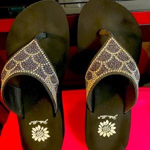 Yellow Box Flip Flops